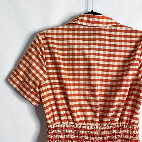 Gabby Skye Gingham Skater Dress with Pockets - Picture 8 of 9